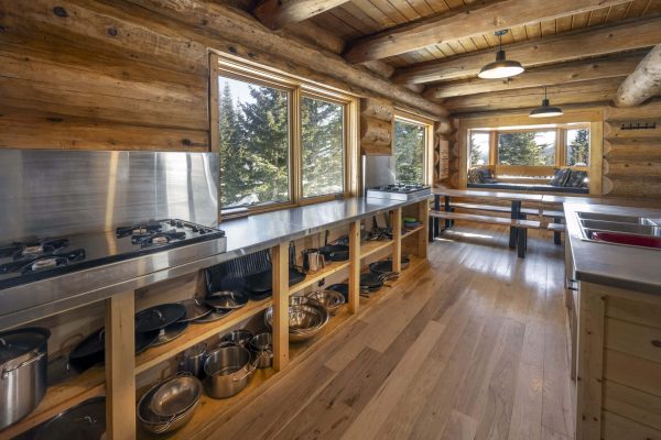 Summit Huts Francies Cabin Kitchen Stove Pots