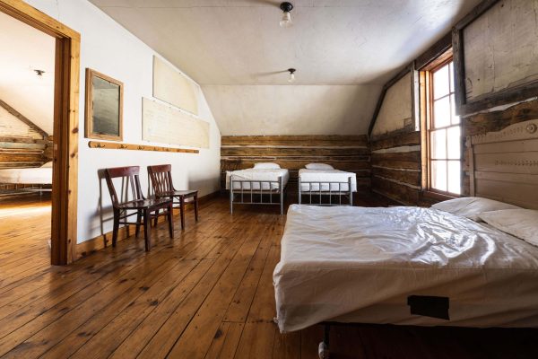 Summit Huts Section House Inside Bedroom Twin and Full Beds