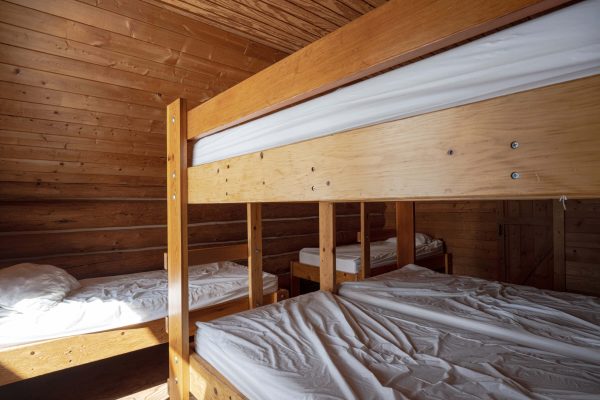 Summit Huts Janets Cabin Inside Bedroom Bunkbeds