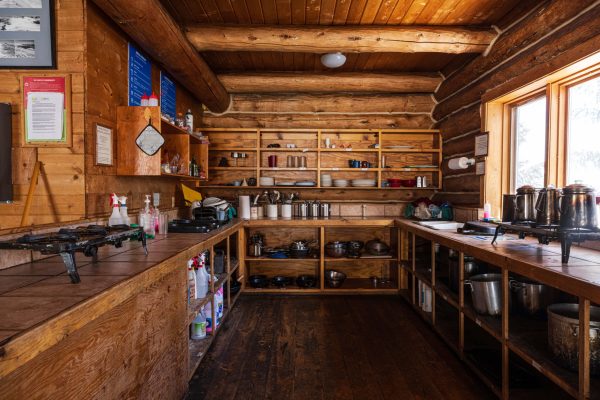 Summit Huts Janets Cabin Inside Kitchen