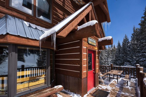 Summit Huts Janets Cabin Outside Porch